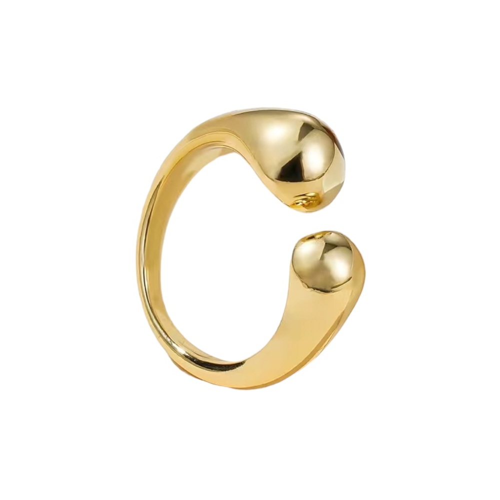 Chunky Gold Plated Modern Ring
